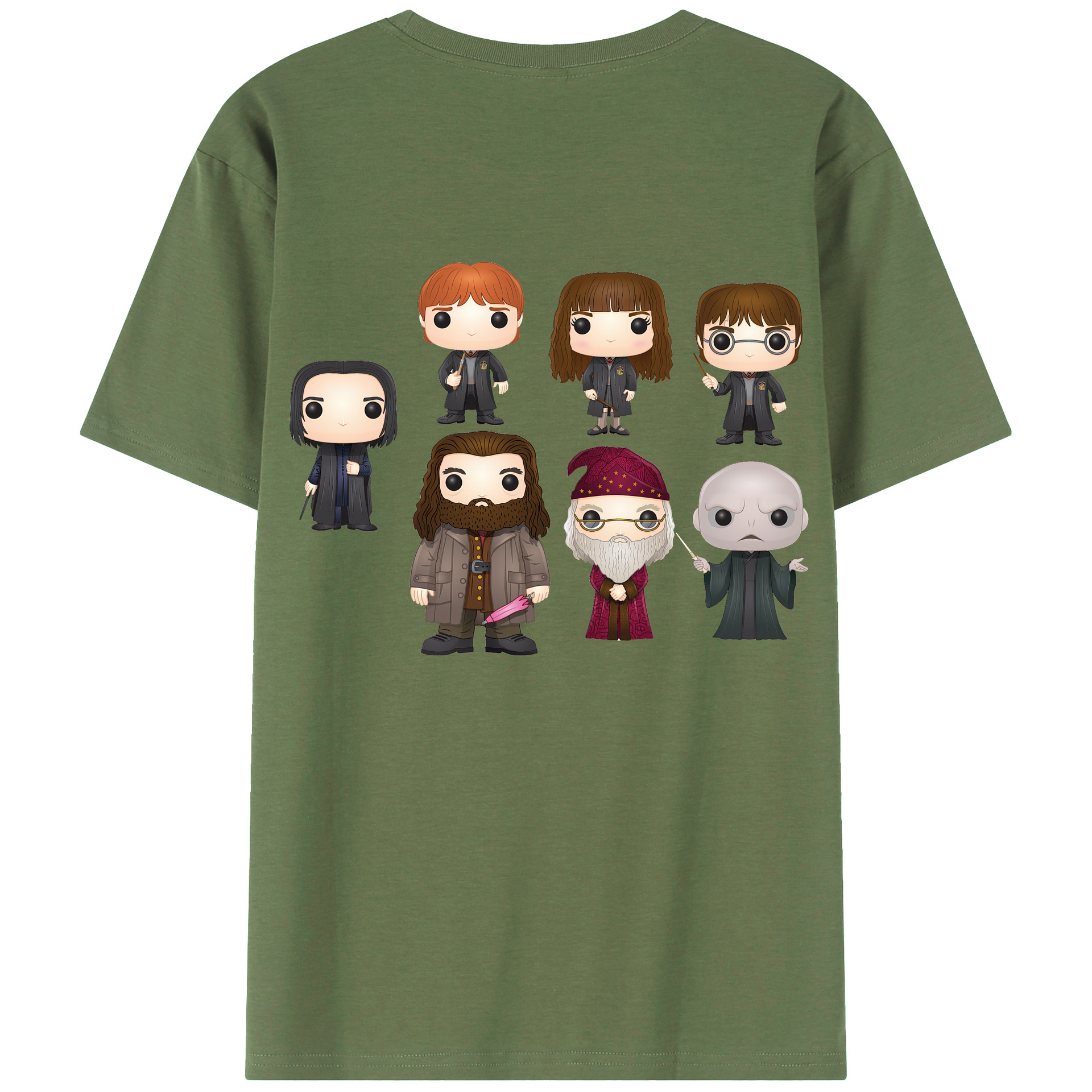 （画像用） Harry Potter ハリー・ポッターシリーズ 綿100％ メンズ半袖Tシャツ（バックプリント） 通気性